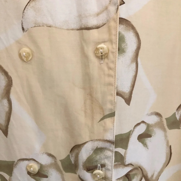 Vintage Zapa double breasted button down collared sleeveless top tunic length - Picture 7 of 8